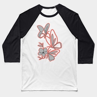 pretty butterfly digital art Baseball T-Shirt